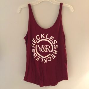 Young and reckless tank top